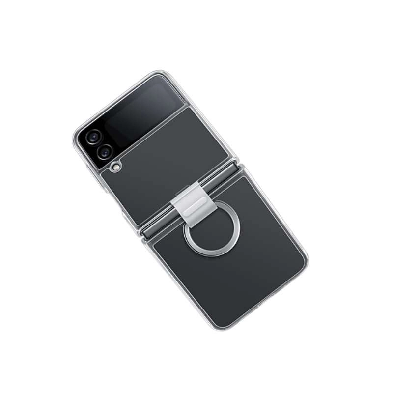 Ốp lưng Samsung Galaxy Z Flip 4 Clear Cover With Ring Chính Hãng	